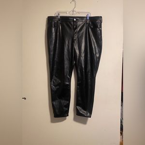 Express Faux Leather pants with functioning pockets size 18
